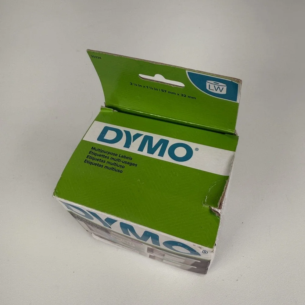 DYMO Multi Purpose Labels‎ 1 1/4 x 2 1/4 1000 Labels Peel and Stick Rolls